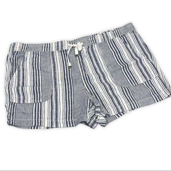 Time and Tru Striped linen shorts sz 22 - Picture 3 of 5